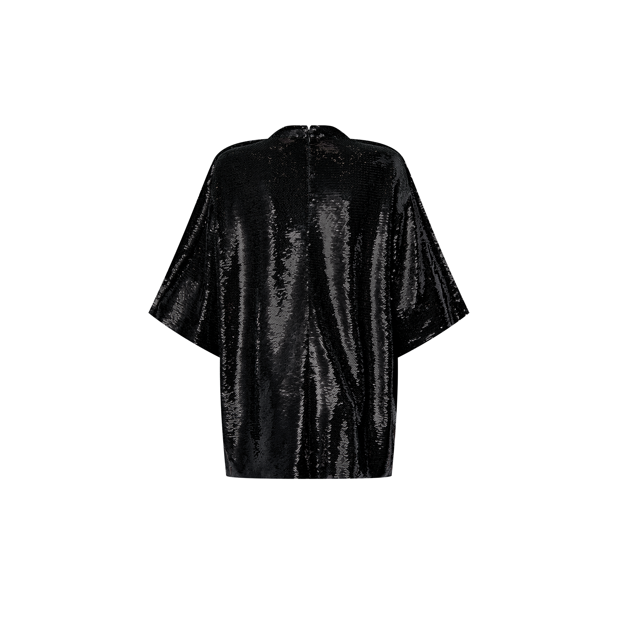 Tshirt in paillettes con logo LV Circle Abbigliamento LOUIS VUITTON